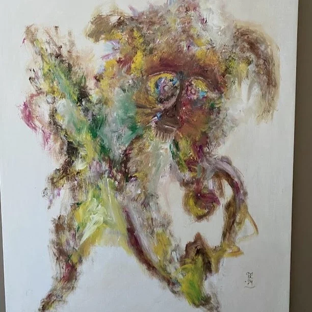 Michael Hibreus – verk nr 216, olja på duk, 81×65, 1994