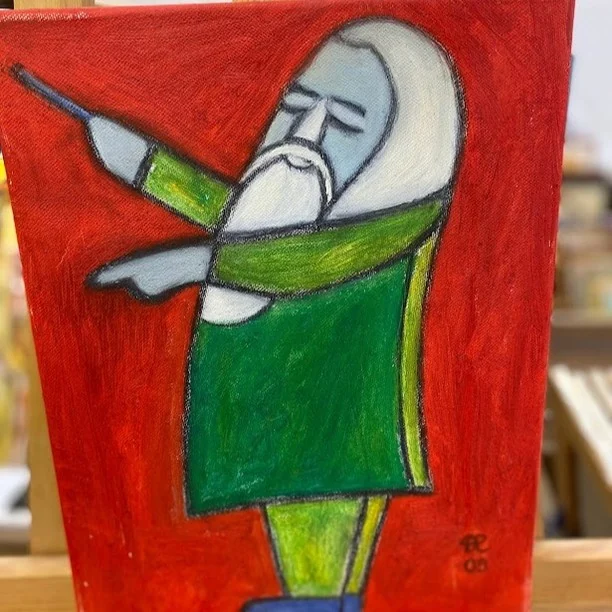 Michael Hibreus – verk nr 452, olja på duk, 35×27, 2009